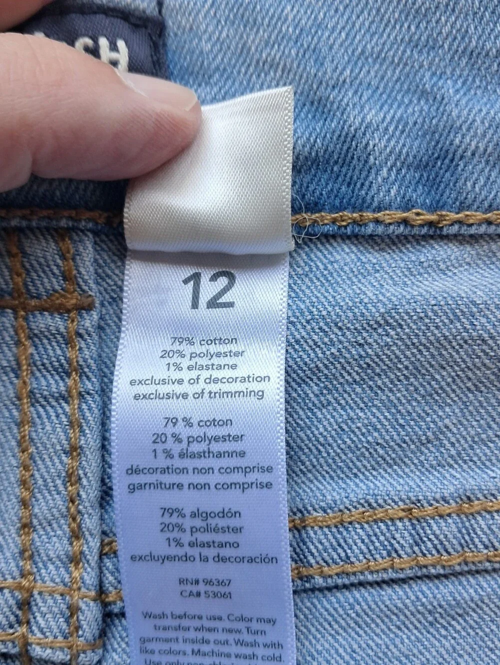 OshKosh B'gosh Light Blue Wide-Leg Jeans Size 12